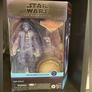 Star Wars The Black Series Holocomm Han Solo - Purple and Gold